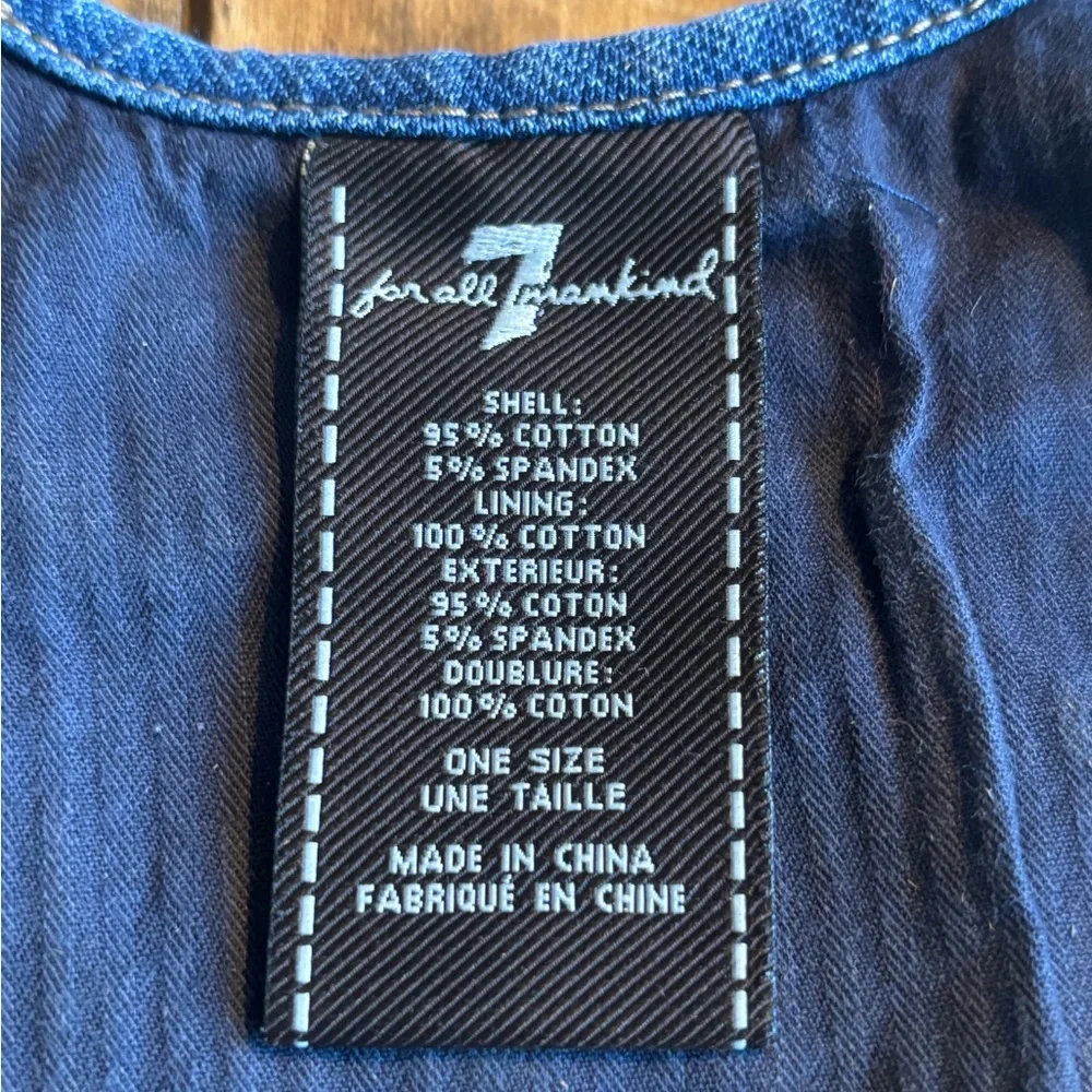 Blue Denim Baby Bib 7 for mankind jeans
